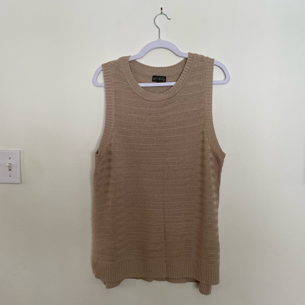 Wonderly - Ribbed Sweater Tank NWT